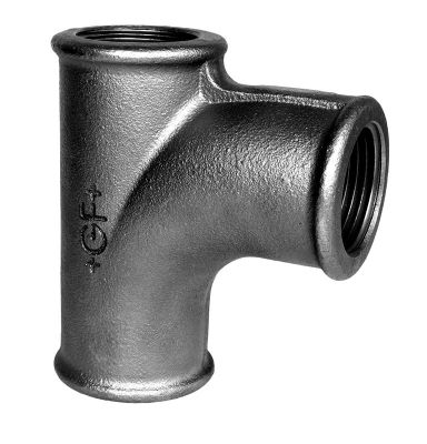 Georg Fischer strømtee 90° sort 1.1/4''