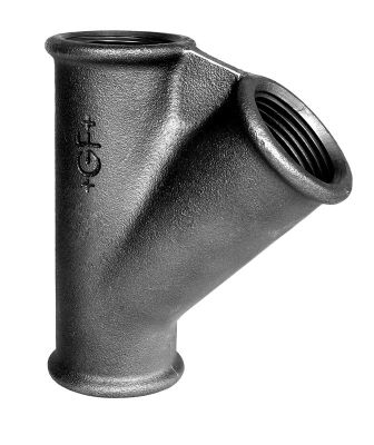 Georg Fischer tee 45° sort 1.1/2''