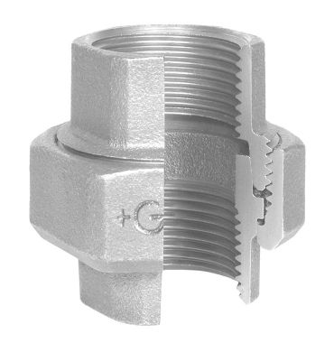 Georg Fischer union galvaniseret 2'' muffe-muffe