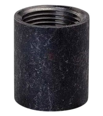 NPT Halv muffe 1/2"  A105N. 3000LBS. Sort
