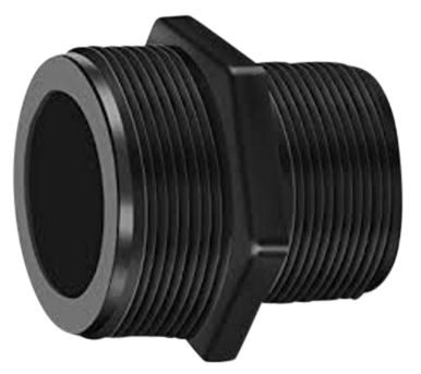 NPT Brystnippel 3/8x1/4"  A 105 N 3000 LBS. Sort