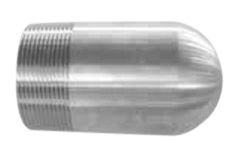 NPT Prop 1/2" med rundt hvd. A105 3000 LBS.  Galvaniseret
