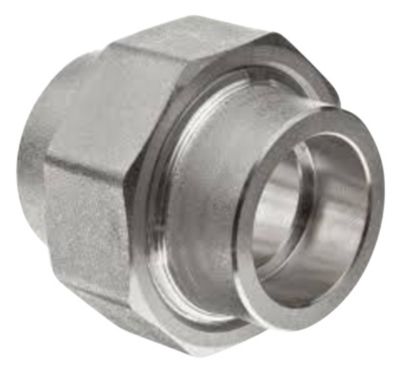 Socket weld Union 1/4" 3000 LBS A105. Muffe-muffe.  Sort