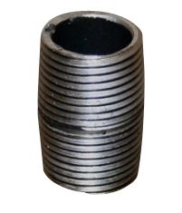 Nippelrør sammenskåret sort 1.1/4" 40 mm