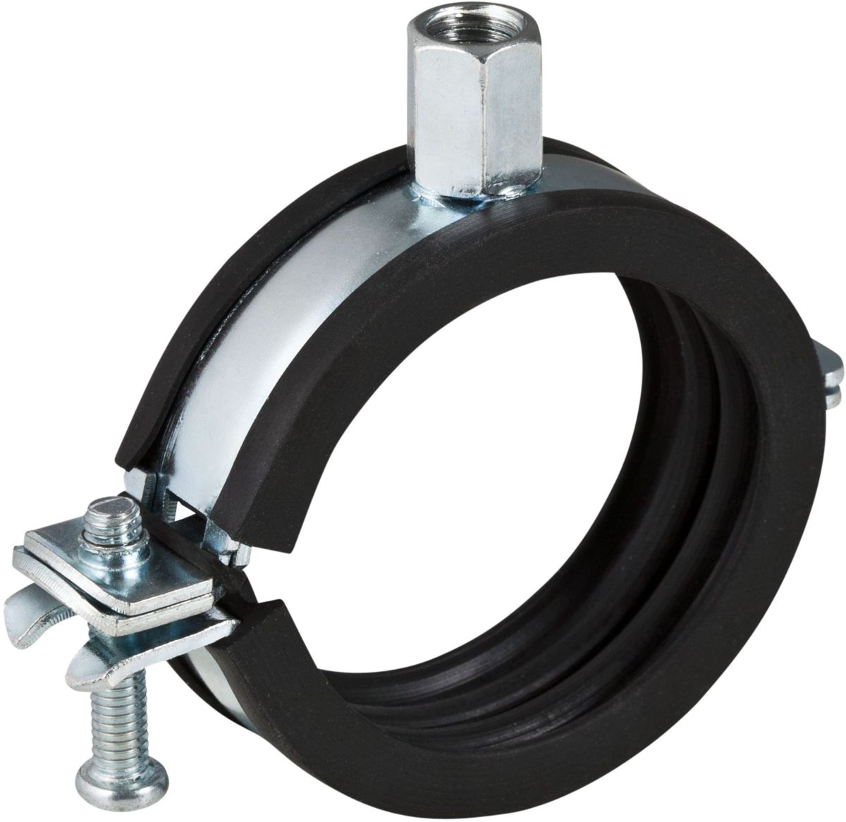 GEBERIT rørbærer 74-80 mm. M8/M10 med isolering. Forzinket - Brødrene Dahl