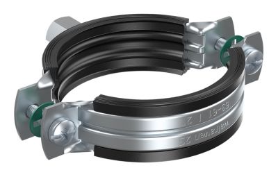 Walraven 2S Rørbøjle 145-153mm M8/M10. Med EPDM og 2 skruer. Elforzinket