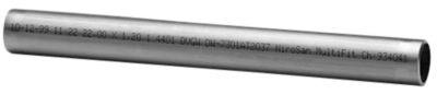 Nirosan pressrør 42 mm, rustfrit/syrefast stål. 6 mtr. Lgd.