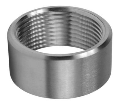 Halvmuffe 3/4". Maskinbearbejdet. 100bar. Rustfri AISI 316