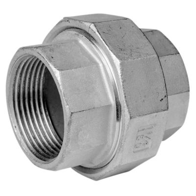 Union 1.1/4" muffe/muffe. Støbt. Rustfri AISI 316