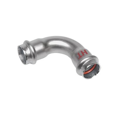 Nirosan Industry press bøjning 88,9 mm 90°. Muffe-muffe. Rustfrit stål