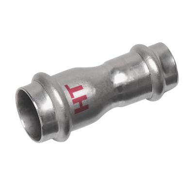 Nirosan Industry press Dobbelt muffe 28 - 22 mm. Rustfrit stål