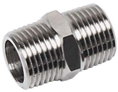 Nirosan press Brystnippel 3/4". Rustfrit/Syrefast stål. M-bakke