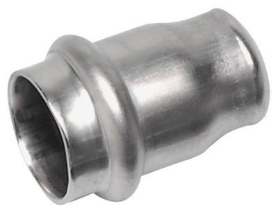 Nirosan press slutmuffe 54 mm. Rustfrit/Syrefast stål. M-bakke