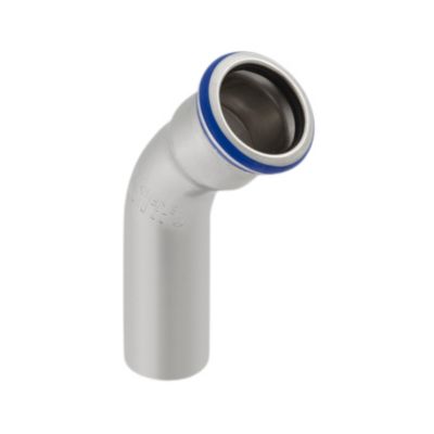 GEBERIT Mapress rustfri bøjning 18 mm. 45° med 1 muffe