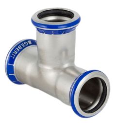 GEBERIT Mapress rustfri t-stykke 28 - 22 - 28 mm