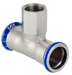 GEBERIT Mapress rustfri t-stykke 35 mm -1/2"- 35 mm