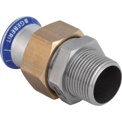 GEBERIT Mapress rustfri union 28 mm x 1". Press-nippel