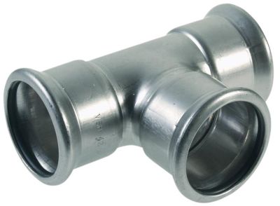 VSH XPress rustfri press t-stykke 76,1 mm M-bakke