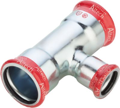 Altech FZ press t-stykke 76-54-76mm. Til varmesystemer. M-bakke