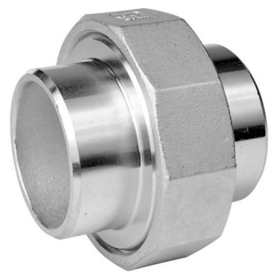 Union 1/2" med svejseender. Med konisk tætning.