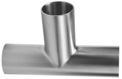Sv. Tee 101,6x2,0  304  ISO 2037, lang gren, Mejerifit. N131
