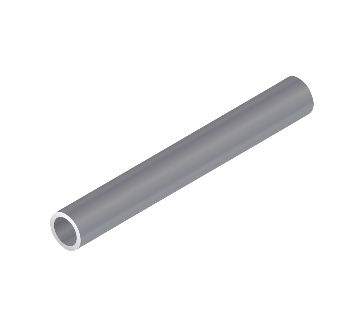Alu. Rør 54 x 2 Vægt/mtr 0,883 kg EN 573/755, T66, EN AW-6060, 6 Mtr ...