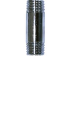 Altech nippelrør forkromet messing 1/2" - 50 mm
