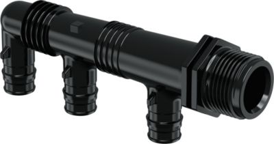 Uponor Quick & Easy Fordelerrør 3/4". 3x16mm til PE-Xa. Uden ringe. PPSU