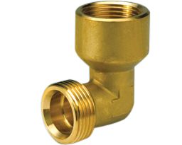 Wavin alupex vinkel 1/2".  Nippel-muffe.