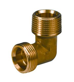 Wavin alupex vinkel 3/4".  Nippel-nippel.