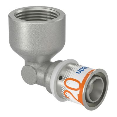 Uponor S-Press PLUS  vinkel 90° med muffe 20 mm x 3/4"