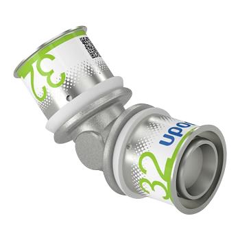 Uponor S-Press PLUS  vinkel 45°. 32 mm