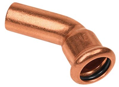 Altech kobber Cu press bøjning 54 mm 45º med en muffe