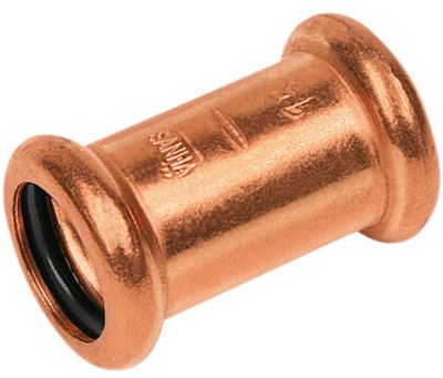 Altech kobber Cu press lige muffe 15 mm
