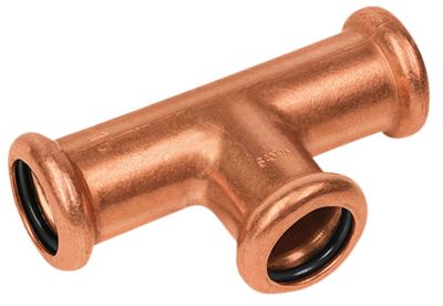 Altech kobber Cu press tee 54 mm lige