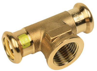 Sanha kobber Press t-stykke 22-3/4"-22mm til gas