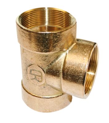 Altech tee 1.1/4" - 1" - 1.1/4". Messing