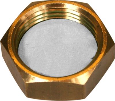 Altech slutmuffe med pakning 1/2". Messing