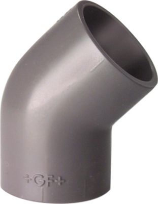 GF PVC vinkel 50 mm 45°