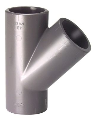 GF PVC Tee 63 mm 45°