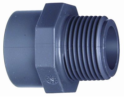 GF PVC Overgangs-muffenippel 25/32 mm - 1"
