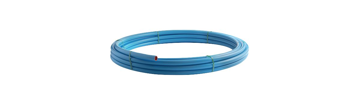 Wavin PE rør 25 x 2,3 mm PN10 PE80-SDR11 blå. rulle á 100 meter ...