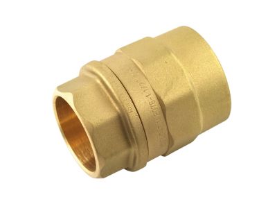 Overgang med muffe 63mm x 2