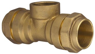 Isiflo t-stykke med muffe 40 x  1.1/4" x 40 mm