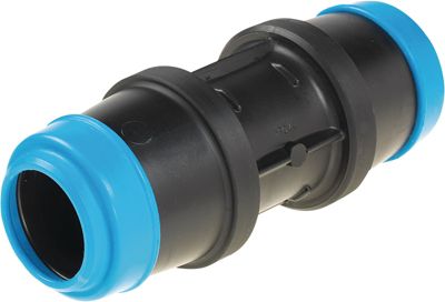 Hawle Delrin samlemuffe 40 mm. PN16. POM