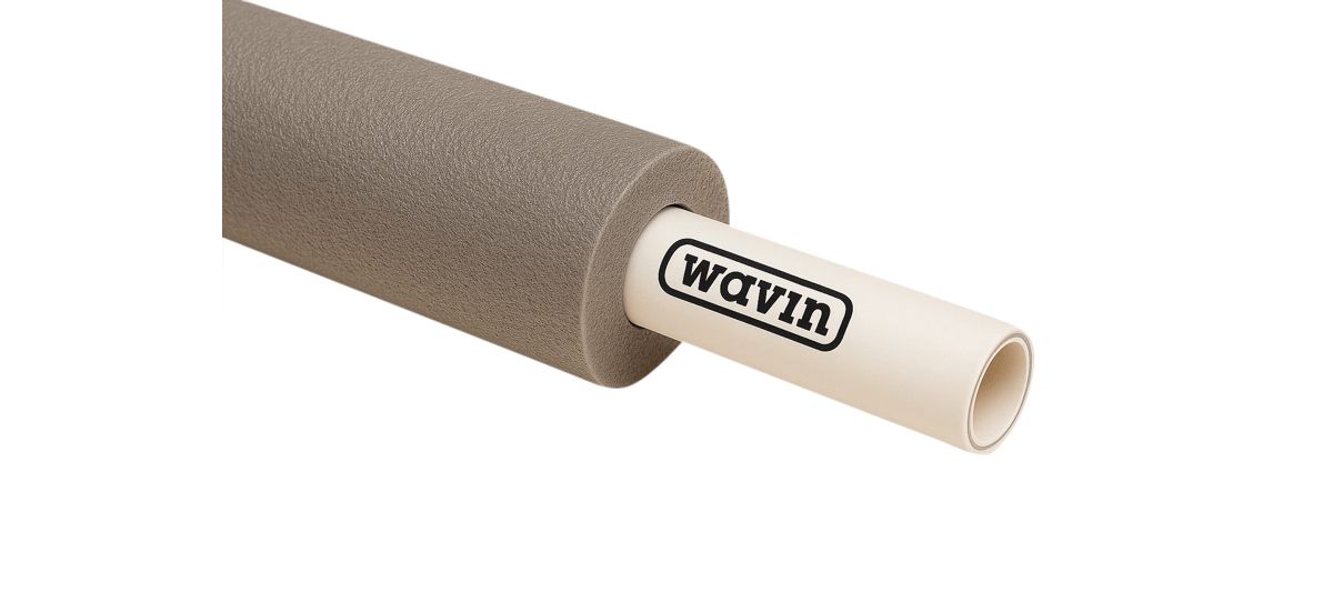 Wavin Tigris MP Rør 16x2.0 mm med 9 mm isol. grå 100 mtr. - Brødrene Dahl