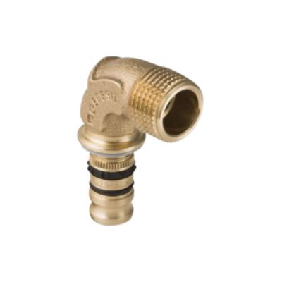 GEBERIT Mepla overgangsvinkel 20 mm - 1/2" nippel rødgods