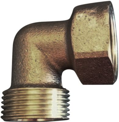 Altech vinkel 3/4". 90°. Muffe-nippel. Bronze