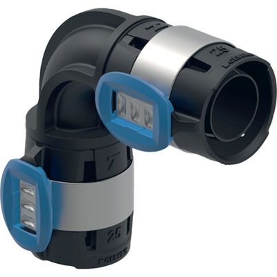 GEBERIT Flowfit bøjning 90 gr. 32mm sort