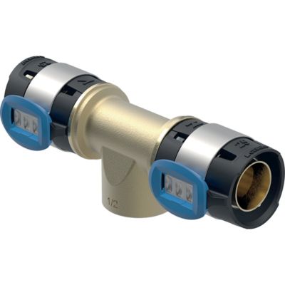 GEBERIT Flowfit tee 63x1x63 mm med muffe